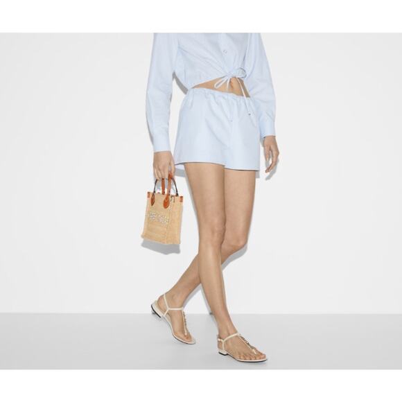 Gucci Brown Super Mini Straw-Effect Bag 'Natural Raffia Viscose NWT - Picture 4 of 6
